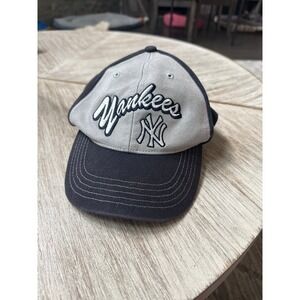 47 Brand New York Yankees Kids‎ Script Adjustable Hat Navy Gray Embroidered